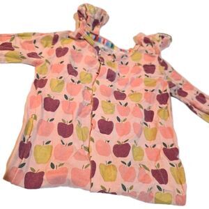MAGNETIC ME Sz 9-12M All Over Apples 🍎 Print Footie 94% Modal Pajama Sleeper